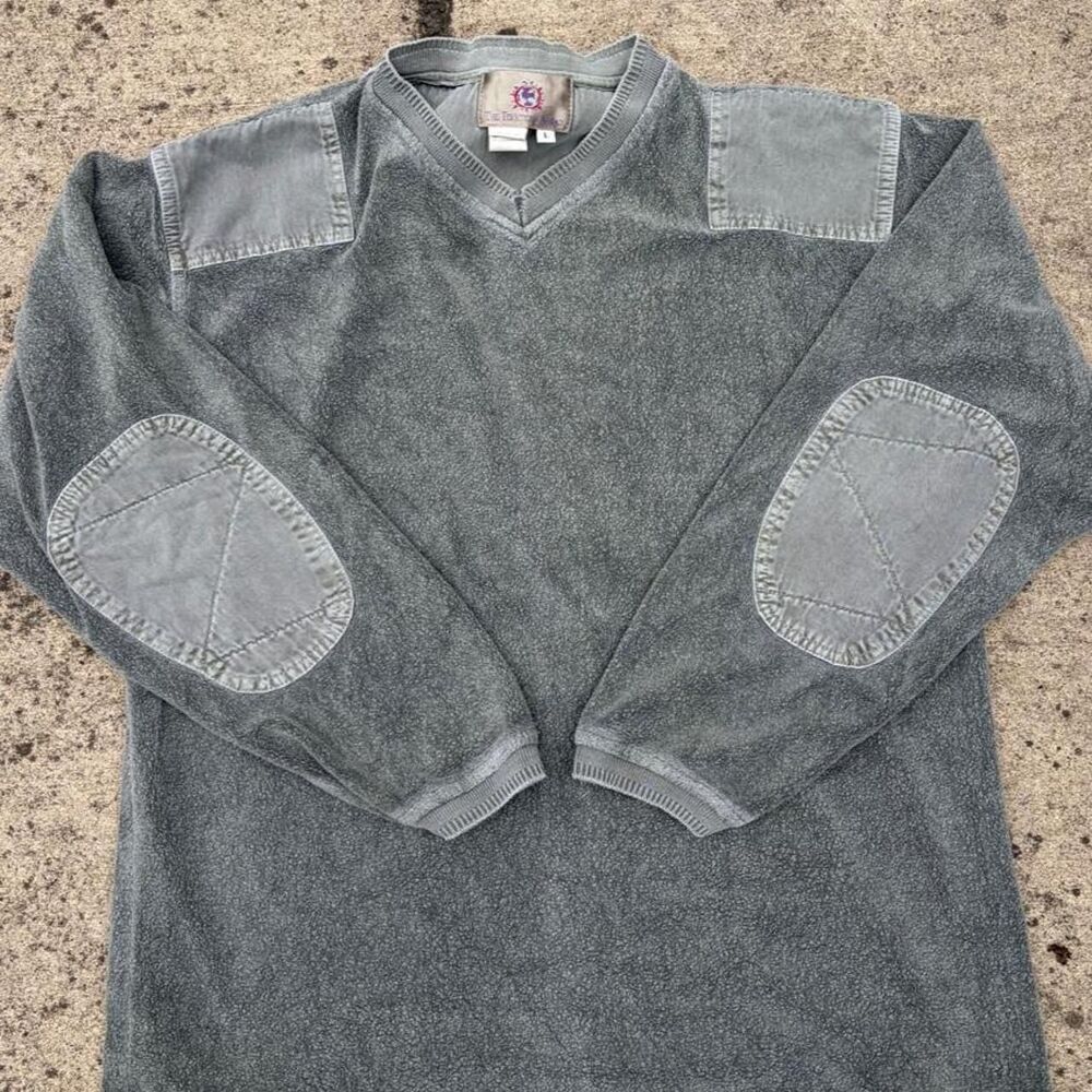 The-territory-ahead Men's Grey and Green Sweatshirt